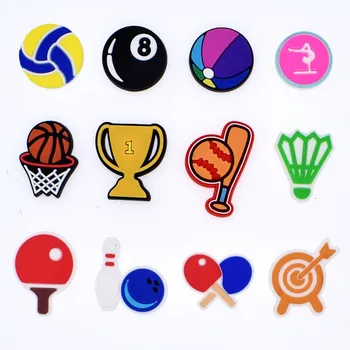 

New Year Gifts For Kids Balls Animals Cakes Biscuit Christmas Series Outer Space Shoe Charms Fit Wristbands