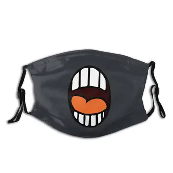 

Mouth Illustration Reusable Mouth Face Mask with Filter Dustproof Mask Protection Mask Respirator Mouth Muffle