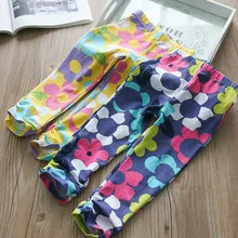 21317 специальное предложение для девочек; 2 цвета; детские леггинсы с цветочным принтом; детская одежда