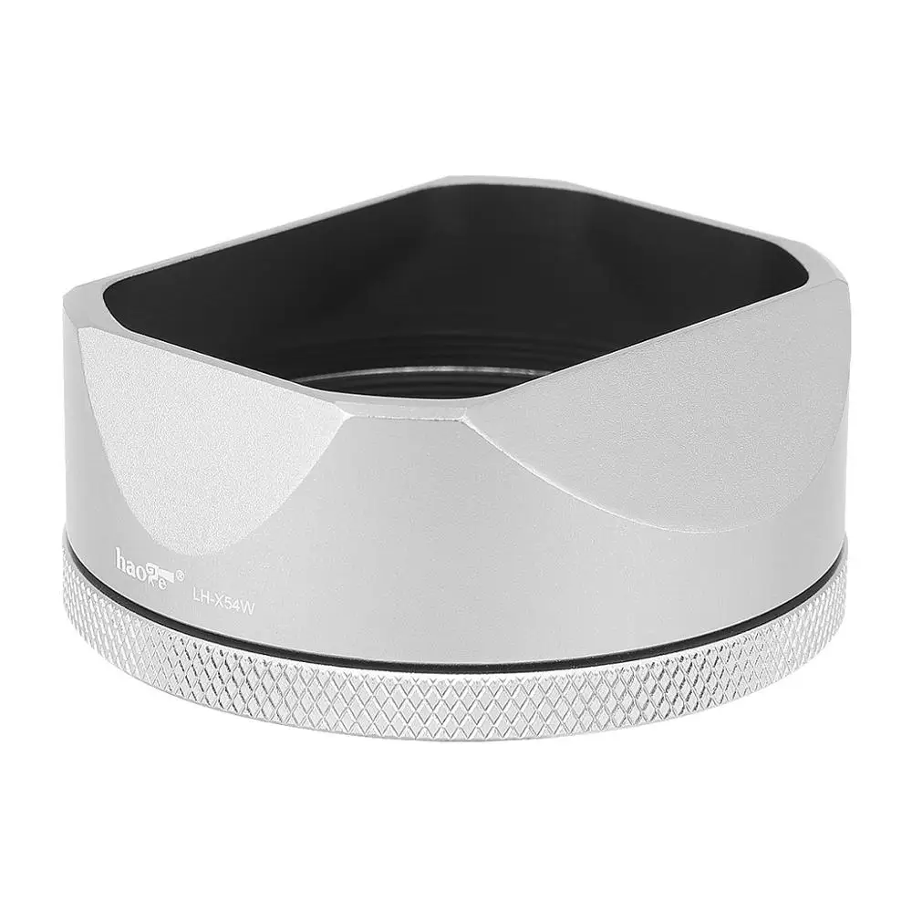 カメラ Haoge LHX200B 正方形金属レンズ フード 49 mm アダプター リング金属キ 対応レンズ複数ありバヨネット式で装着できる「Haoge スクエアレンズ