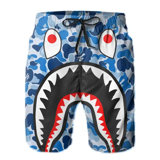 BAPE Shark Trunks with Pockets Elastic Shorts 1