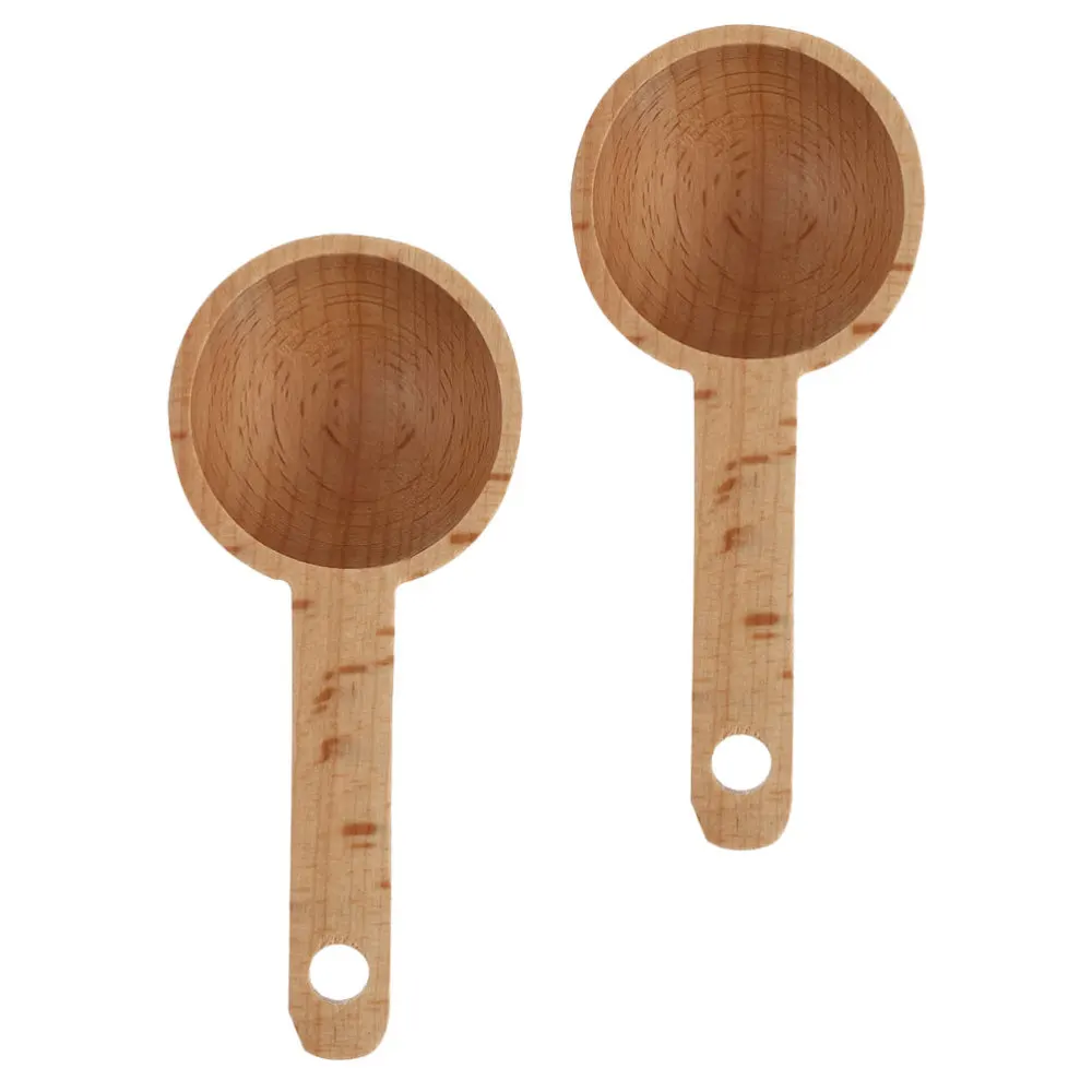 2Pcs Sugar Spoons Durable Coffee Measure Spoons Portable Powder