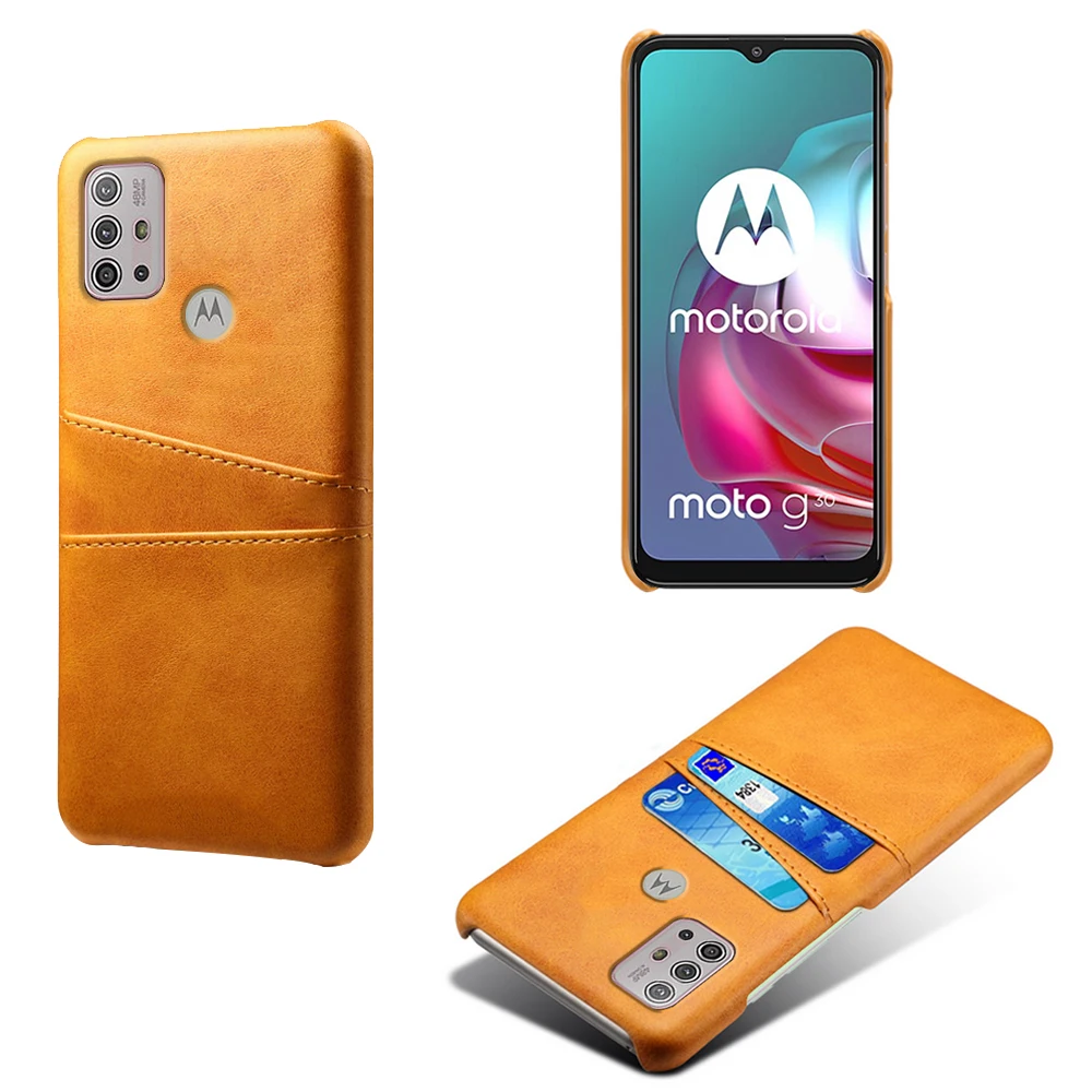 Чехол для Motorola G10 G30 Ретро из искусственной кожи с отделениями карт кошелек чехол