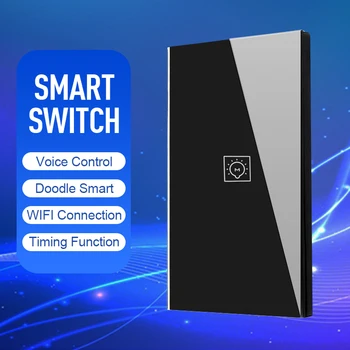 

American Standard Smart WiFi Light Switch Touch Voice Remote Control Zero Fire Smart Switch Network Connection App Smart Control