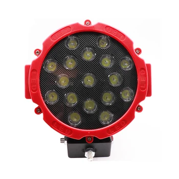 

Niscarda 7inch Red Round 51W LED Work Light Spot Driving Light Bar For Off Road Ute 4x4 4WD BOAT SUV TRUCK JEEP 12V 24V