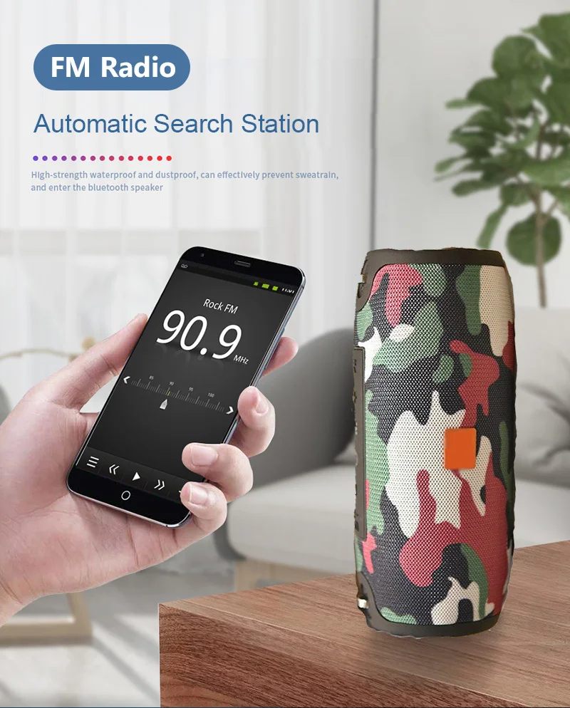 20 Вт Bluetooth Колонка Портативная колонка Bluetooth Саундбар музыкальный плеер Boom Box с fm-радио AUX для компьютера сабвуфера
