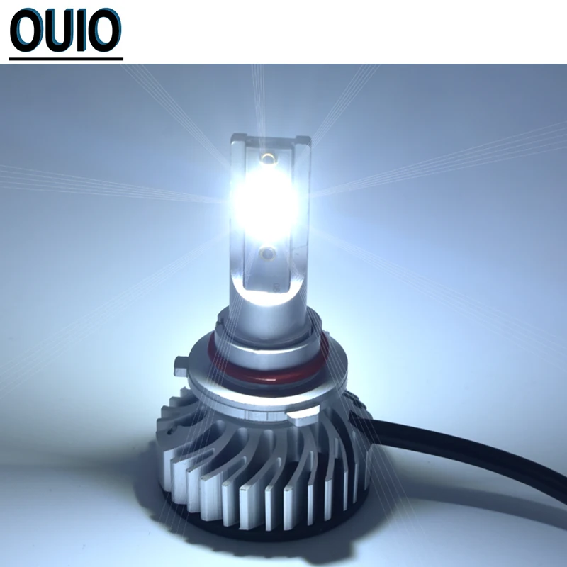 2 шт. H4 Led F2 со светодиодными кристаллами головной светильник лампы на 12В Противотуманные фары Дневные Фары Светильник 76 Вт 16000LM H1 H7 H3 H8 H9 H11 9012 9005 9006 супер яркий Автоматическая головная фара