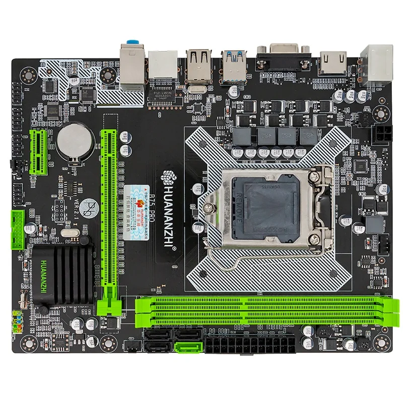 HUANANZHI B75 PRO Материнская плата B75 для Intel LGA 1155 3 I5 I7 E3 DDR3 1333/1600 МГц 16 Гб SATA3.0 USB3.0 VGA HDMI M-ATX