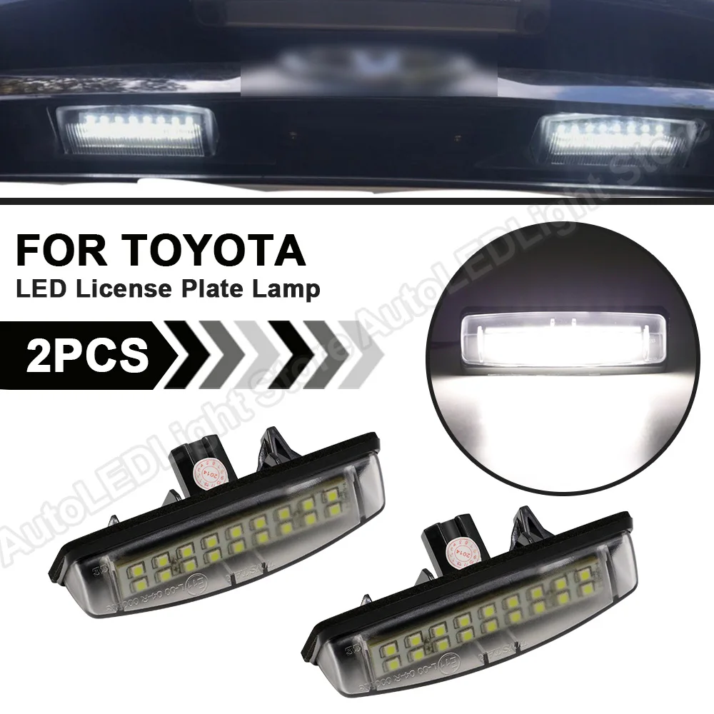2Pcs LED Number License Plate Light Lamp For Lexus IS200/IS300 LS430 GS300 GS430 GS400 ES300