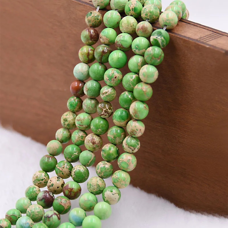 Natural Stone Round Beads For Jewelry Making 4 6 8 10 12mm Pick Size DIY Bracelet Necklace Bead Wholesale | Украшения и
