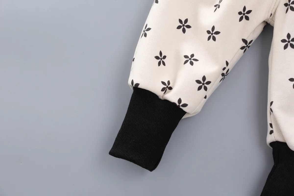 New Style Korean-style plus Thick Cotton Autumn And Winter Men And Women Baby Warm Casual Trousers