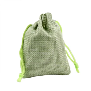 

Best 50pcs Wedding Favor Hessian Burlap Jute Gift Bags Drawstring Sack Pouch J