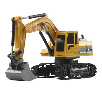 

6CH Remote Control Excavator,Remote Control Truck RC Tractor Construction Vehicles Toys with Lights & Sound for Boys Girls Kids