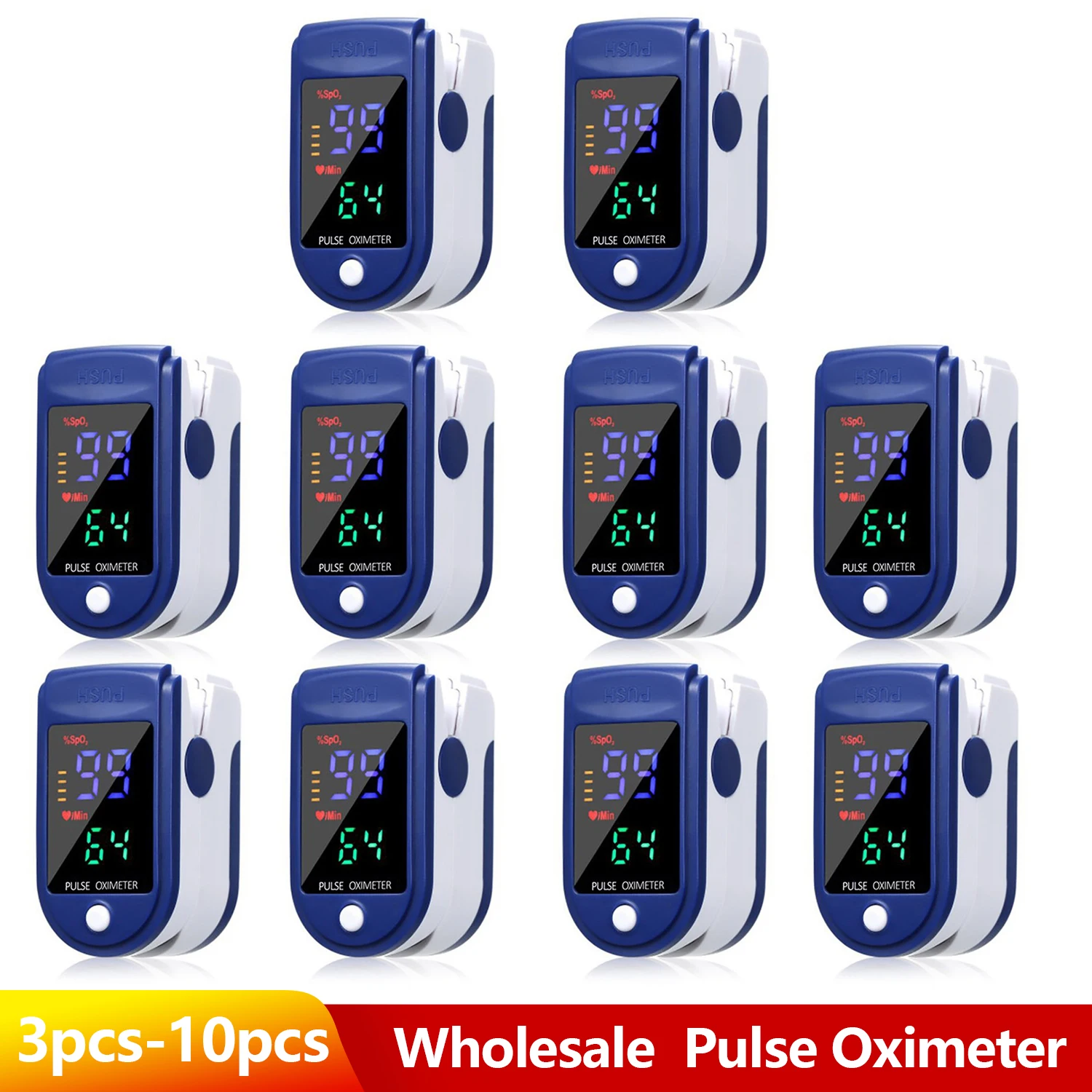 Wholesale! Portable Finger Medical Pulse Oximeter blood oxygen Heart Rate Saturation Meter OLED Oximetro |