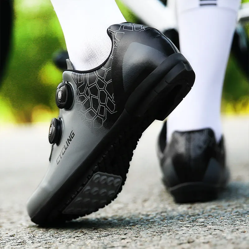 Road Cycling Shoes Men Outdoor Sport Bicycle Shoes Breathable Mtb Bike Flat Sneakers Mnountain Racing Cycling Sneakers Plus Size
