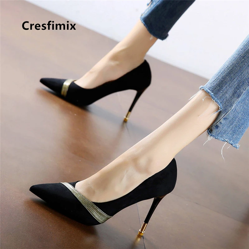 

Cresfimix/женский милый светильник; Цвет Черный; Стилеты для офиса; Женские Повседневные Вечерние туфли высокого качества для ночного клуба на высоком каблуке; a5828