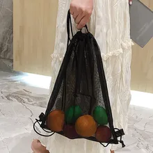 Черные и красные Переносные сумки с веревкой, прозрачный модный рюкзак, пляжная сумка, прозрачная сумка, баскетбольные сумки