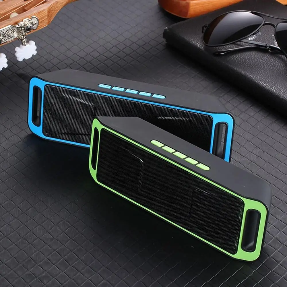 Открытый беспроводной bluetooth динамик Колонка HD стерео бас беспроводной звуковой ящик TF/FM/U диск MP3 плеер динамик s с микрофоном