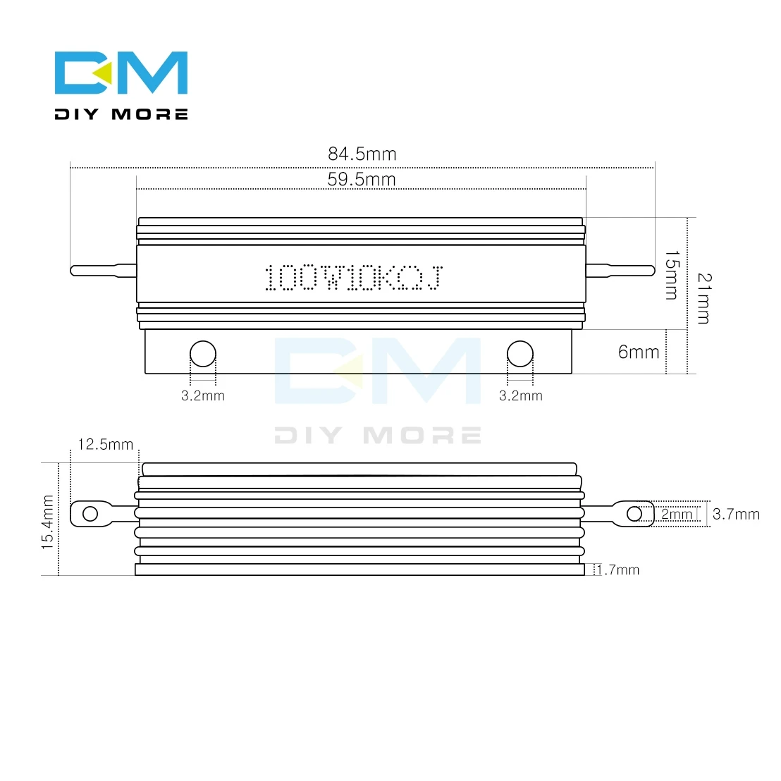 0.5R 1R 2R 4R 6R 8R 10R 20R 100W 5%+ 5%-5% Алюминий корпус занимает чехол Мощность с проволочной обмоткой резистор 0,5/1/2/4/6/8/10/20/50/ 100 Ом