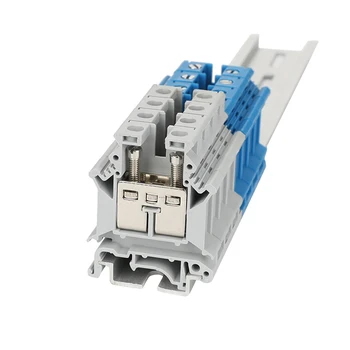 

Din Rail Terminal Blocks 10Pcs UK-16 Universal Class Connector Screw Terminal UK16