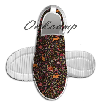 

Sport Running Shoes Tortoise and the Hare in Red Light Weight Walking Shoes Breathable Mesh Yoga Shoes