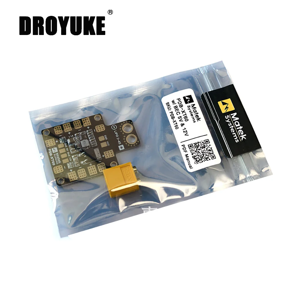 Matek системы PDB XT60 W/BEC 5V &amp 12V 2oz медь для радиоуправляемого вертолета FPV