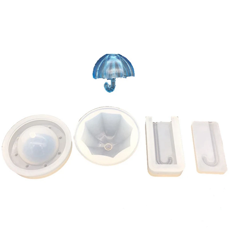 

DIY Crystal Epoxy Cute Umbrella Mold High Mirror Fondant Cake Decoration Tool Jewelry Resin Mold Making Jewelry
