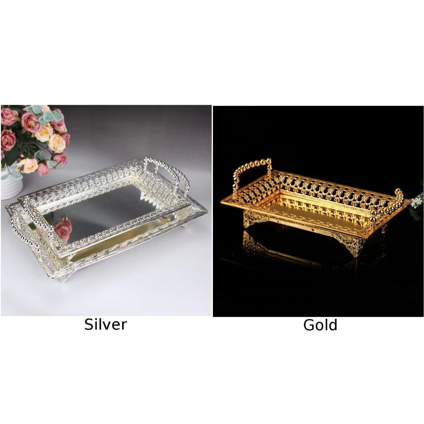 1pcs European Retro Palace Style Fruit Snack Plate Craft Wedding Gift Home Party shop hotel Decorations