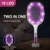 Two-in-One 10 LED UV Trap Mosquito Killer Racket 3000V Electric Bug Zapper USB Charging Summer Fly Swatter Trap Flies Insect