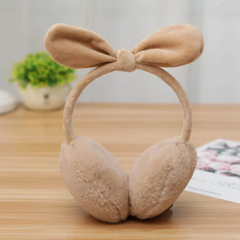 M09 Khaki Calymel меховые наушники с кроличьими ушками, зимние наушники, теплые удобные наушники, теплые меховые наушники для женщин, аксессуары для девочек - Цвет: M09 Khaki