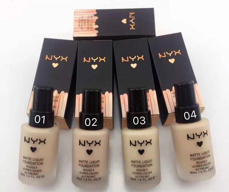 NYX Тотальный контроль капля Основа 4 цвета макияж основа для макияжа - Цвет: 4pcs mix color