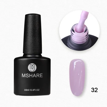 

MSHARE Purple Pink Rubber Base Gel Polish No Need Base Coat