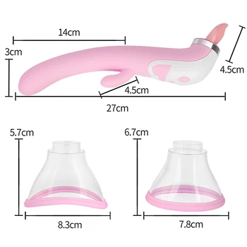 Pussy Dildo Vibrators Adult Sex Toys For Vagina Nipple Sucker Licking Clit Stimulation Heating Vibrators for Women Intimate Good 6
