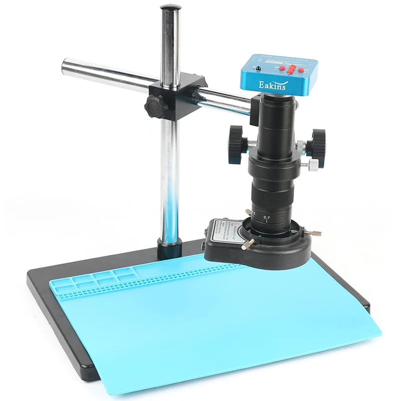 FHD HDMI USB Digitale Industrie 1080P 60FPS 2K Video Microscoop Camera Set Systeem 180X 300X C MOUNT Lens voor Telefoon PCB Solderen FHD HDMI USB Digitale Industrie 1080P 60FPS 2K Video Microscoop Camera Set Systeem 180X 300X C MOUNT Lens voor Telefoon PCB Solderen