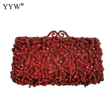 Роскошные красные стразы, Свадебный Кошелек, Женский акриловый формальный кристалл, клатчи, сумочка, красочные, вечерняя сумочка, клатчи для женщин