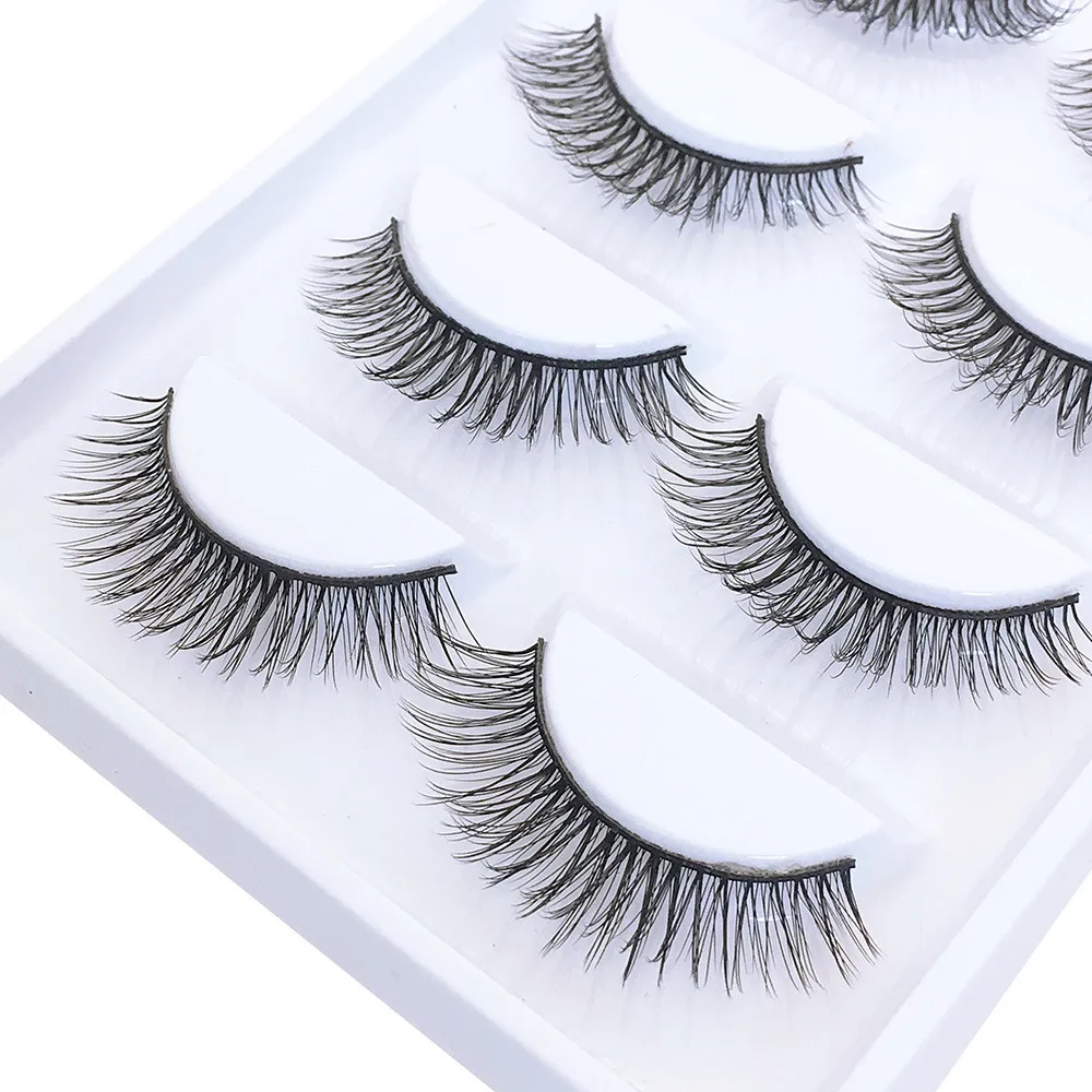 New Fashion Luxury 3D False Lashes Fluffy Strip Eyelashes Long Natural Party Maquiagem Drop Shipping