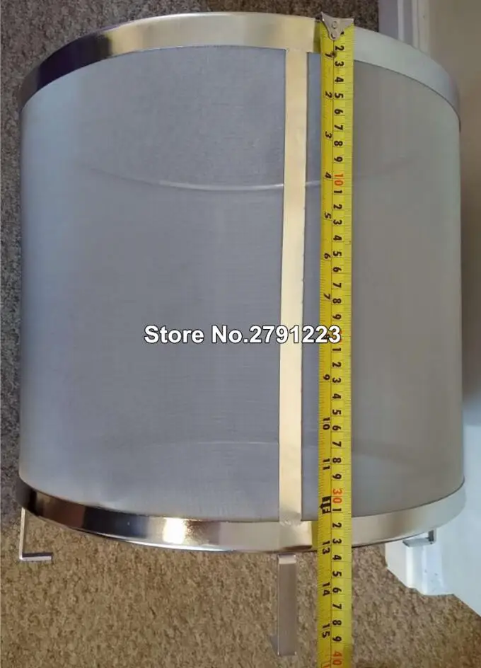 Высокое качество 300мкм пивной винный дом фильтр для домашнего пивоварения корзина из нержавеющей стали фильтр цилиндр барная посуда барные инструменты - Цвет: 400x400mm