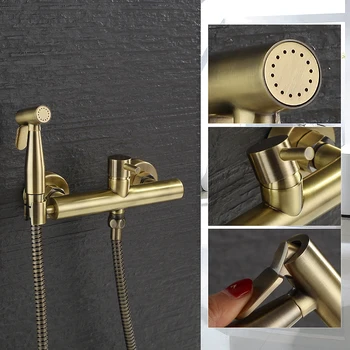 

Vidric Bathroom brass Antique Bronze finished Bidet faucet toilet bidet shower set Portable bidet spray 1.5m hose hand held bide
