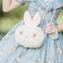 Лолита Кролик сумка плюшевый дизайн жемчужная сумка-мессенджер с цепочкой кукла милая Лолита Ло Мать сумка на плечо
