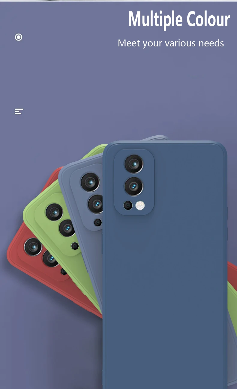 Original quadratische Hülle aus flüssigem Silikon für Oneplus Nord 2 5G, weiche Rückseitige Abdeckung für Oneplus Nord CE 5G für One plus 9 8 8T 7_voghion.com