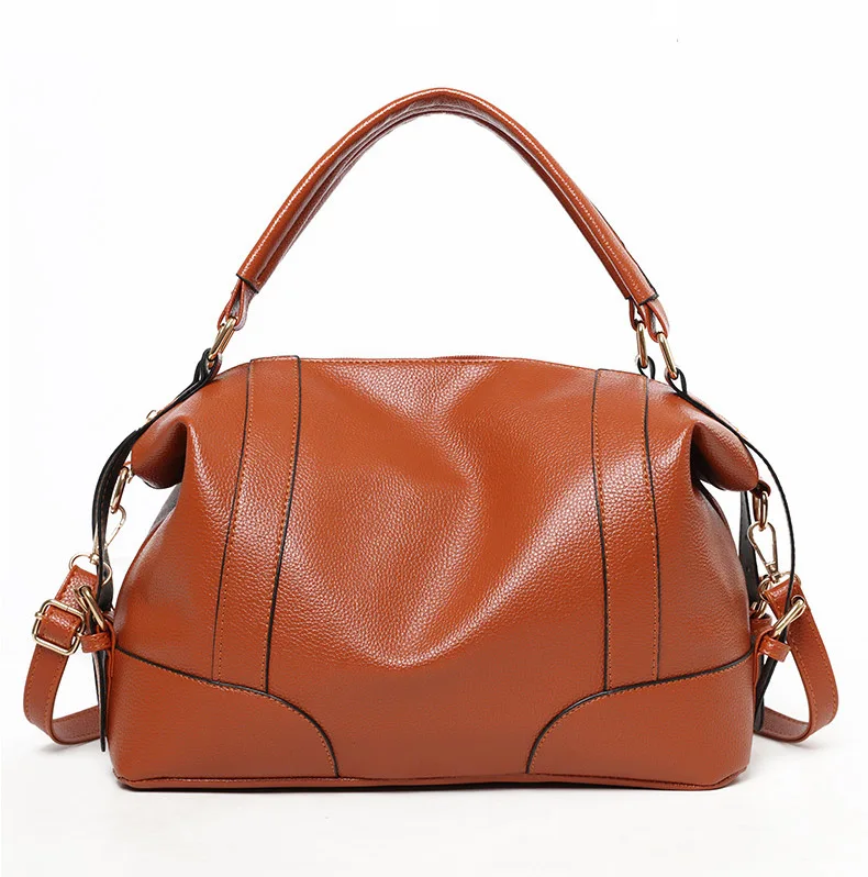 Vintage Women Handbags Luxury Designer 2019 Brand Purse Large Leather Boston Crossbody Bag for Ladies Office Hand Bag Black Blue (13)