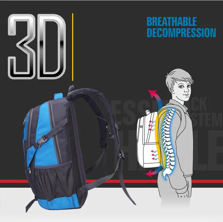 40L водонепроницаемый мужской походный рюкзак для альпинизма, походный рюкзак, светильник для кемпинга, Горный рюкзак, женские спортивные