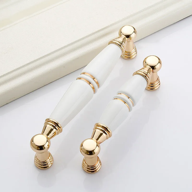 KK& FING белые керамические дверные ручки для шкафа европейские антикварные мебельные ручки кухонные шкафы нажимные дверные ручки для шкафа