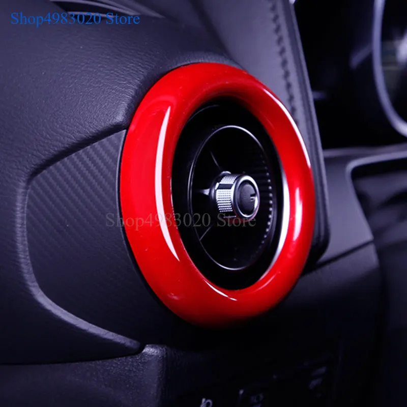 Для Mazda CX3 2015 2016 2017 55 левый и правый руль Красный кондиционер воздушная розетка