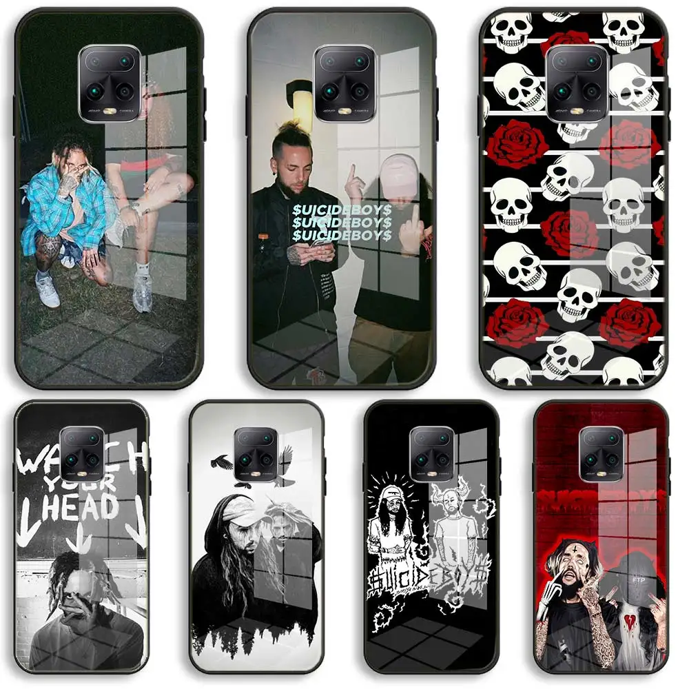 

Suicide Boys Soft Glass Phone Case For Xiaomi Redmi 9A 8A 7A Note 9 8 7 Pro Y3 9S 8T Balck Cover