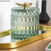 Nordic Butterfly Glass Storage Jar Jewelry Box Household Cotton Swab Box Desktop Transparent Glass Jar Decoration Decoration 4