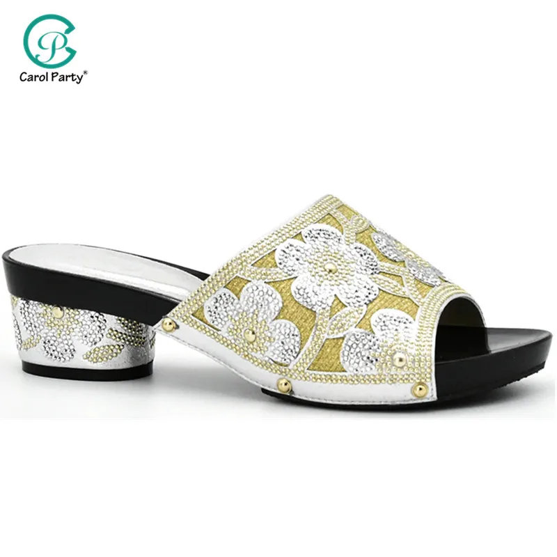 

Silver Color Nigerian shoes and bag set Italian design shoe with matching bag best selling ladies matching shoe and bag