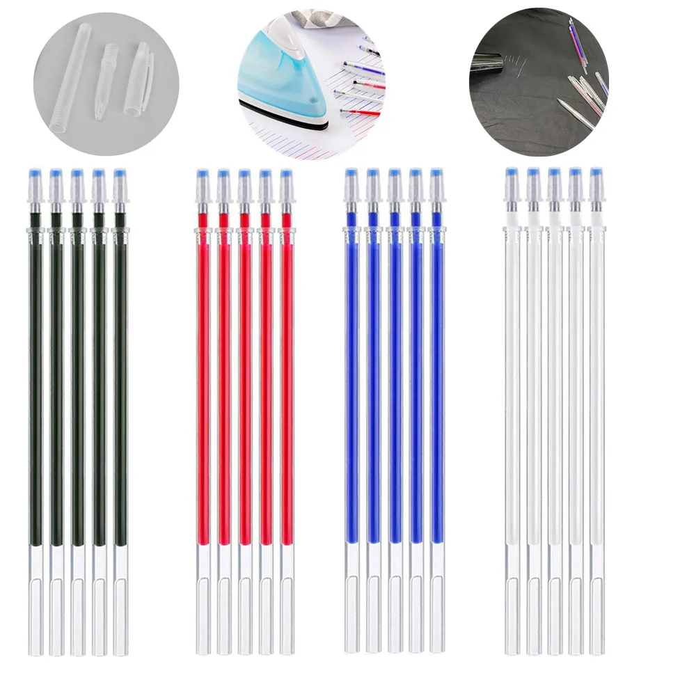 20pcs Fabric Marker Heat Erasable Pen Refill High Temperature