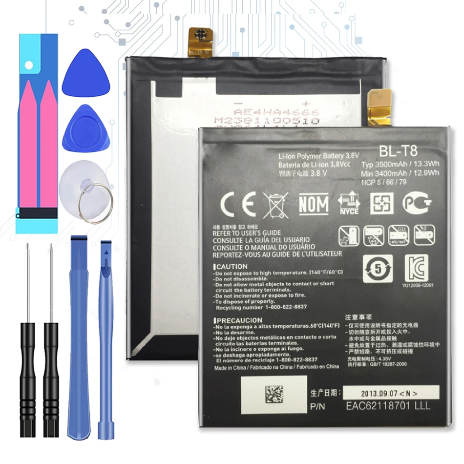 Replacement Battery For Lg G Flex D950 D955 D958 D959 Ls995 F340s Battery Bl T8 Bl T8 Blt8 3500mah With Track Code Mobile Phone Batteries Aliexpress