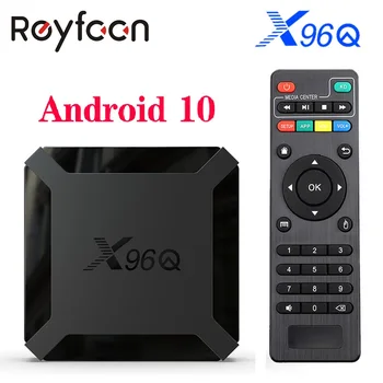 

X96Q Android 10.0 TV Box 2GB 16GB Allwinner H313 Quad Core 4K 60fps H.265 2.G Wifi Google Player Store Youtube X96 Set Top Box